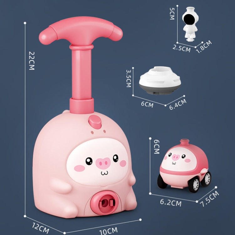 Children Educational Pneumatic Air Powered Car Balloon Scooter Toy Pink Piggy (2 Cars 6 Balloons)