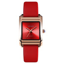 SKMEI 1432 Ladies Fashion Watch Matte Waterproof Quartz Watch(Red)