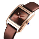 SKMEI 1432 Ladies Fashion Watch Matte Waterproof Quartz Watch(Brown)