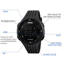 SKMEI 1219 Men Multi-Function Electronic Watch Outdoor Sports Watch(Black)