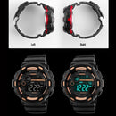 SKMEI 1243 Men Sports Watch Outdoor Waterproof Digital Watch(Black)
