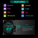 SKMEI 1243 Men Sports Watch Outdoor Waterproof Digital Watch(Golden)