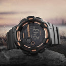 SKMEI 1243 Men Sports Watch Outdoor Waterproof Digital Watch(Golden)