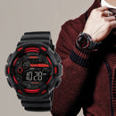 SKMEI 1243 Men Sports Watch Outdoor Waterproof Digital Watch(Black)