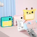 P1 No Card Children Polaroid Camera 1200W Front And Rear Dual-Lens Mini Print Photographic Digital Camera Toy(Green Dinosaur)
