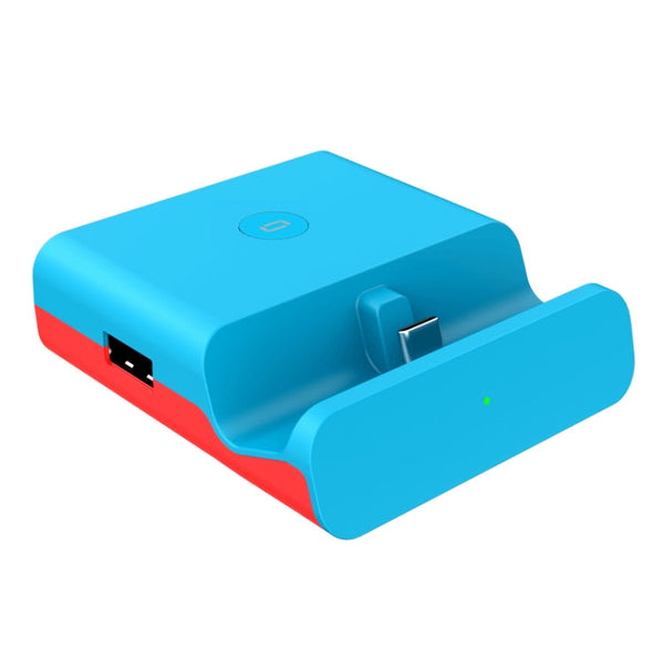 NS06 Video Converter HDMI Transfer TV Base Portable Type-C Charging Base For Switch(Blue)
