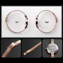 SKMEI 1390 Ladies Business Casual Watch Steel Band Lightweight Quartz Watch(Silver)