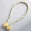 CK-17 4 PCS Magic Cube Simple Curtain Magnetic Buckle Free Installation Curtain Strap(Beige)