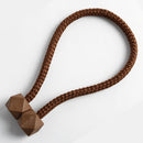 CK-17 4 PCS Magic Cube Simple Curtain Magnetic Buckle Free Installation Curtain Strap(Brown)