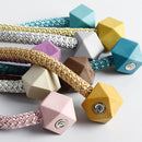 CK-17 4 PCS Magic Cube Simple Curtain Magnetic Buckle Free Installation Curtain Strap(Golden)