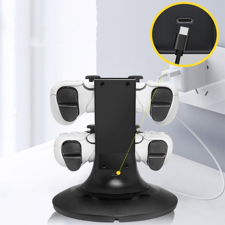 Heart For Game Wireless Controller Dual-Charge Holder Charger For PS5 Controller