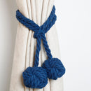 CK12 4 PCS Curtain Buckle Free Installation Cotton Roll Hanging Ball Curtain Strap(Glue)