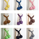 CK12 4 PCS Curtain Buckle Free Installation Cotton Roll Hanging Ball Curtain Strap(Purple)