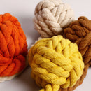CK12 4 PCS Curtain Buckle Free Installation Cotton Roll Hanging Ball Curtain Strap(Yellow)