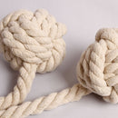 CK12 4 PCS Curtain Buckle Free Installation Cotton Roll Hanging Ball Curtain Strap(Yellow)