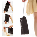 Portable Mini Foot Rest Hammock for Office Home Chair(Black)