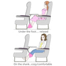 Portable Mini Foot Rest Hammock for Office Home Chair(Black)