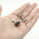 5 Pairs Tree of Life PatternCufflinks Metallic Shirt Ornaments Men Clothing Jewelry(Reflection)