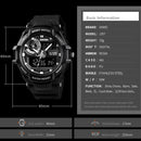 SKMEI 1357 Mens Multifunctional Sports Digital Watch Student Waterproof Watch(Blue)