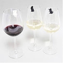 2 Sets Cat Drinks Wine Glass Marker Recognizer Tea Bag Hanging