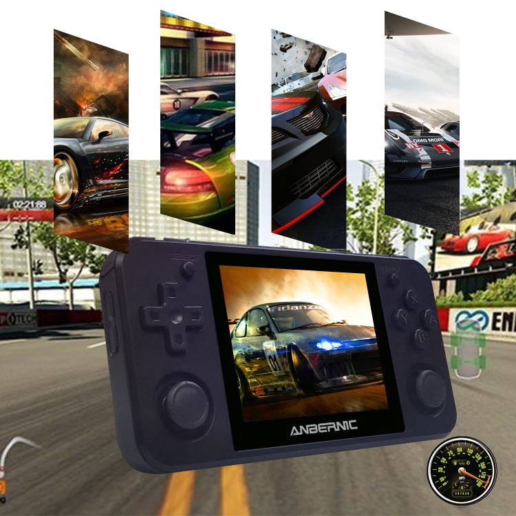 ANBERNIC RG350P 3.5 inch Screen Open Source Handheld Game Console 16G Memory Supports HDMI / TF Card(Transparent Black)