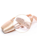 Ballet Lace Pointe Shoes Professional Flat Dance Shoes, Size: 38(Satin + Silicone Case)
