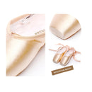 Ballet Lace Pointe Shoes Professional Flat Dance Shoes, Size: 38(Satin + Silicone Case)