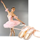 Ballet Lace Pointe Shoes Professional Flat Dance Shoes, Size: 38(Satin + Silicone Case)