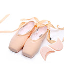 Ballet Lace Pointe Shoes Professional Flat Dance Shoes, Size: 44(Canvas + Silicone Case)