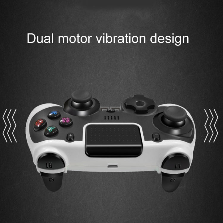 Bluetooth Wireless Controller 4 In 1 Gamepad For PS4 / Switch(White With Black)