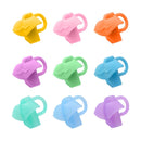 50 PCS Children Calligraphy Posture Correction Grip Pen AAtifact Silicone Three-Finger Pencil Case Random Colour Delivery