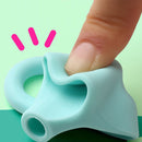 50 PCS Children Calligraphy Posture Correction Grip Pen AAtifact Silicone Three-Finger Pencil Case Random Colour Delivery