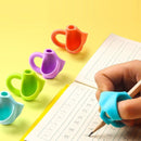 50 PCS Children Calligraphy Posture Correction Grip Pen AAtifact Silicone Three-Finger Pencil Case Random Colour Delivery