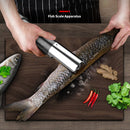 Electric Fish Scale Scraper Household Automatic Wireless Scraping Tool CN Plug Black Dual Battery