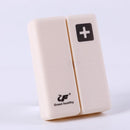 3 PCS Folding Portable Sealed and Dispensing Small Pill Box(White)