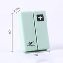 3 PCS Folding Portable Sealed and Dispensing Small Pill Box(White)