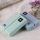 3 PCS Folding Portable Sealed and Dispensing Small Pill Box(White)