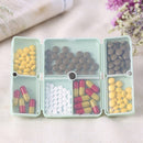 3 PCS Folding Portable Sealed and Dispensing Small Pill Box(White)