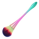 2 PCS Single Small Waist Makeup Brush Nail Powder Dust Blush Loose Powder Brush, Specification: Pink Green Gradient Rod