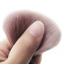 2 PCS Single Small Waist Makeup Brush Nail Powder Dust Blush Loose Powder Brush, Specification: Golden Rod Brown Hair