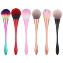 2 PCS Single Small Waist Makeup Brush Nail Powder Dust Blush Loose Powder Brush, Specification: Pink Rod Pink Hair