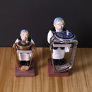 Watch Shelf Support Decorative Ornaments Watch Storage Box Display Stand, Item No.: Small Old Butler + Black Cover
