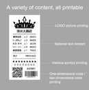 58HB6 Portable Bluetooth Thermal Printer Label Takeaway Receipt Machine, Supports Multi-Language & Symbol/Picture Printing, Model: EU Plug (English)