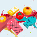 Children Simulation Kitchen Set Baby Wooden Food Cutting Pretend Play Toy Juicer