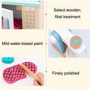 Children Simulation Kitchen Set Baby Wooden Food Cutting Pretend Play Toy Juicer