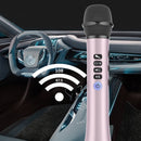 FM Radio Frequency Connection Car Home Entertainment Wireless Integrated Microphone Audio(Golden)