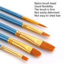 ZHU TING 20 PCS / 2 Sets Pearl Rod Nylon Hair Combination Brush Oil Paint Brush(Black Rods)