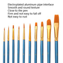 ZHU TING 20 PCS / 2 Sets Pearl Rod Nylon Hair Combination Brush Oil Paint Brush(Black Rods)