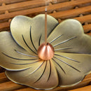 Household Bedroom Alloy sandalwood Furnace Creative Antique Line Incense Burner Incense Holder, Style:Drop Shape(Bronze)