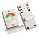 Toilet Red & Green Display Door Lock Public Toilet Stainless Steel Bolt Lock Indicating lock With Handle